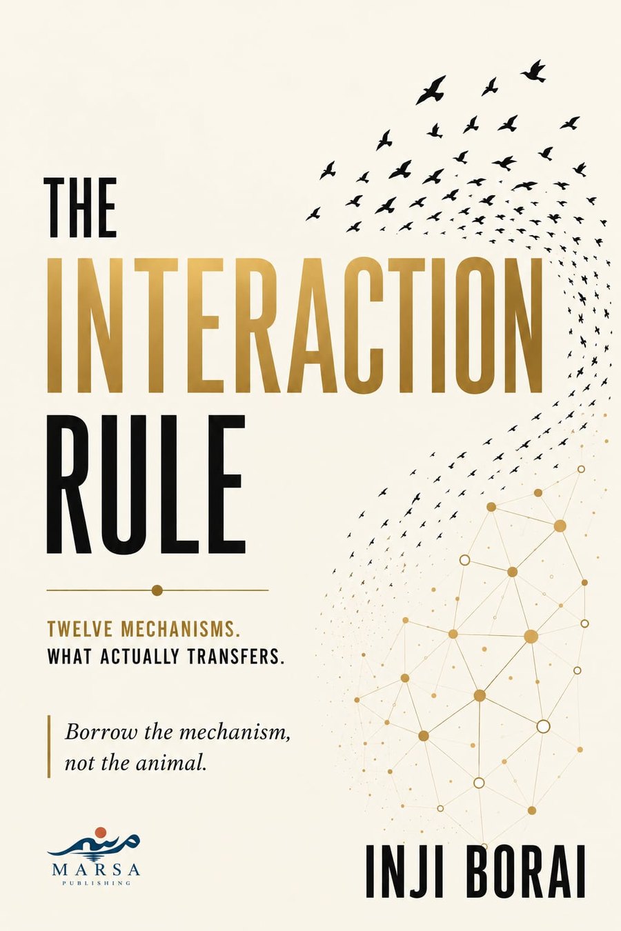Cover of The Interaction Rule, a non-fiction book by Inji Borai, published by Marsa Publishing.
